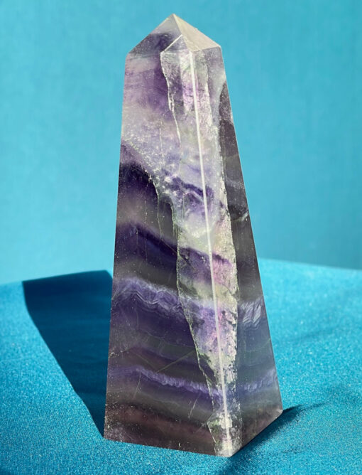 Rainbow Fluorite Point, Stone of Peace